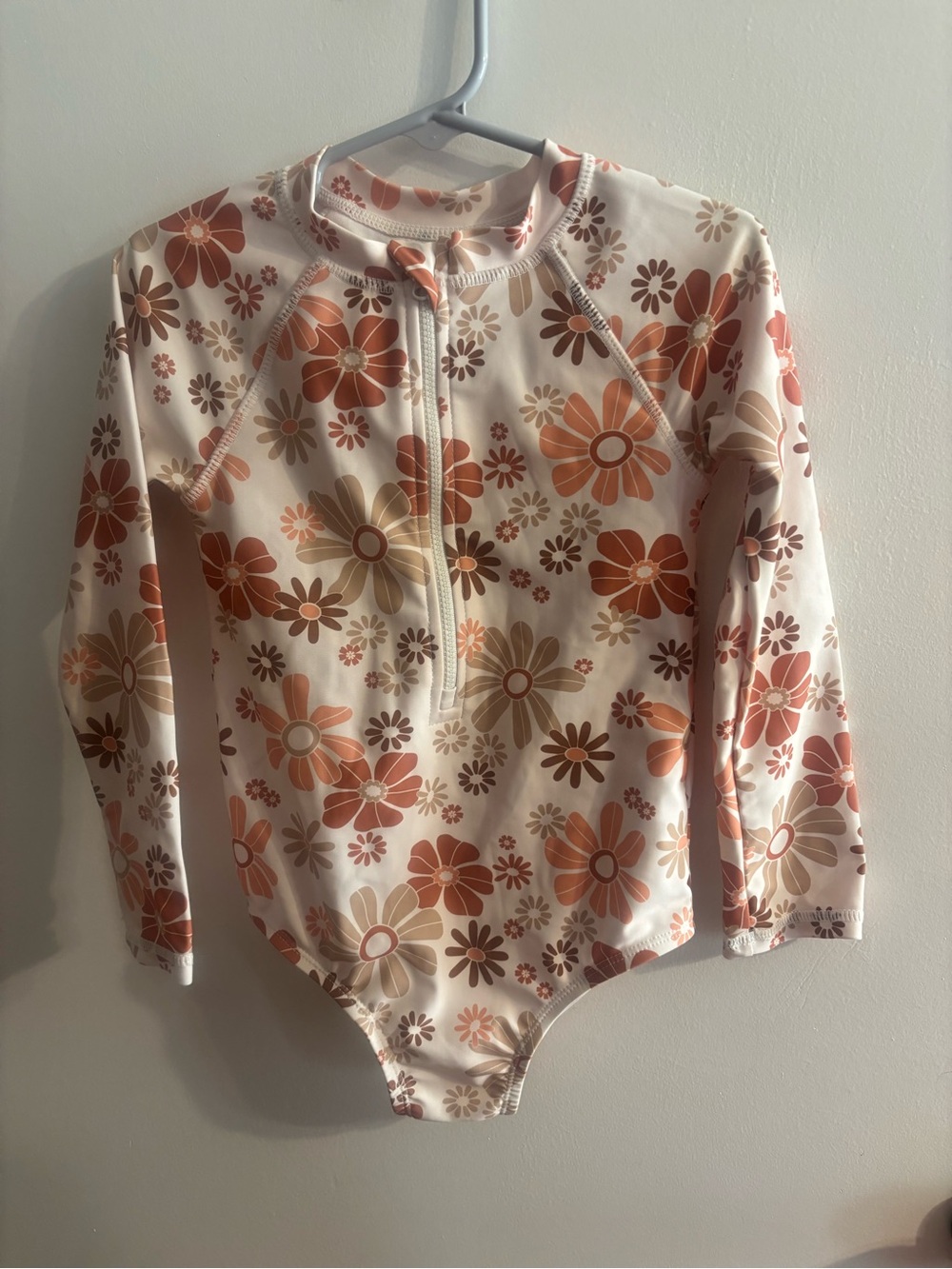Little Co. by Lauren Conrad Girls' Floral Long-Sleeve One-Piece Swimsuit 4T
